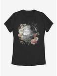 Star Wars Death Star Floral Womens T-Shirt, BLACK, hi-res