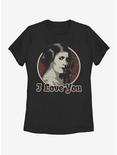 Star Wars Leia I Love You Womens T-Shirt, BLACK, hi-res