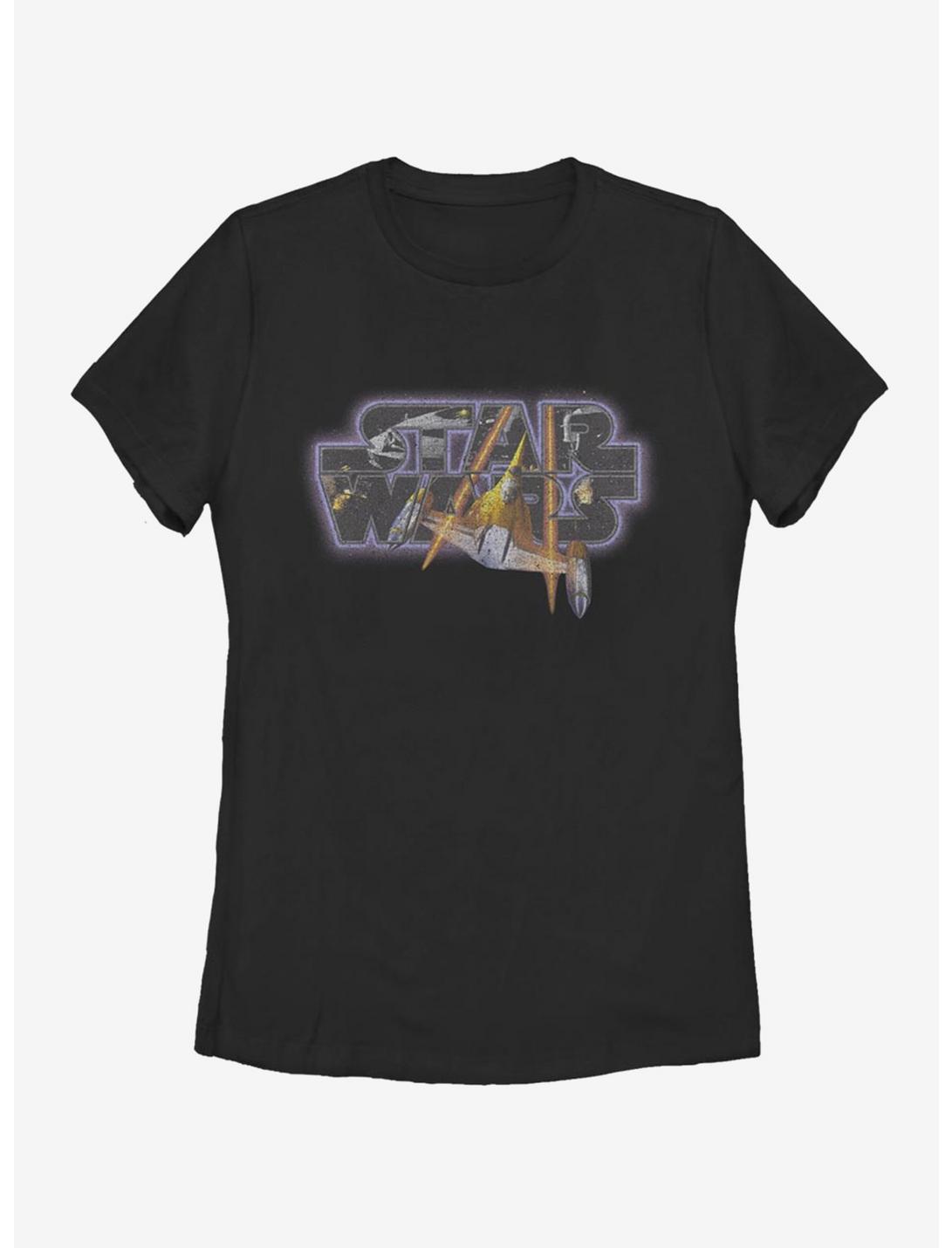 Star Wars Episode I The Phantom Menace Logo Womens T-Shirt, BLACK, hi-res