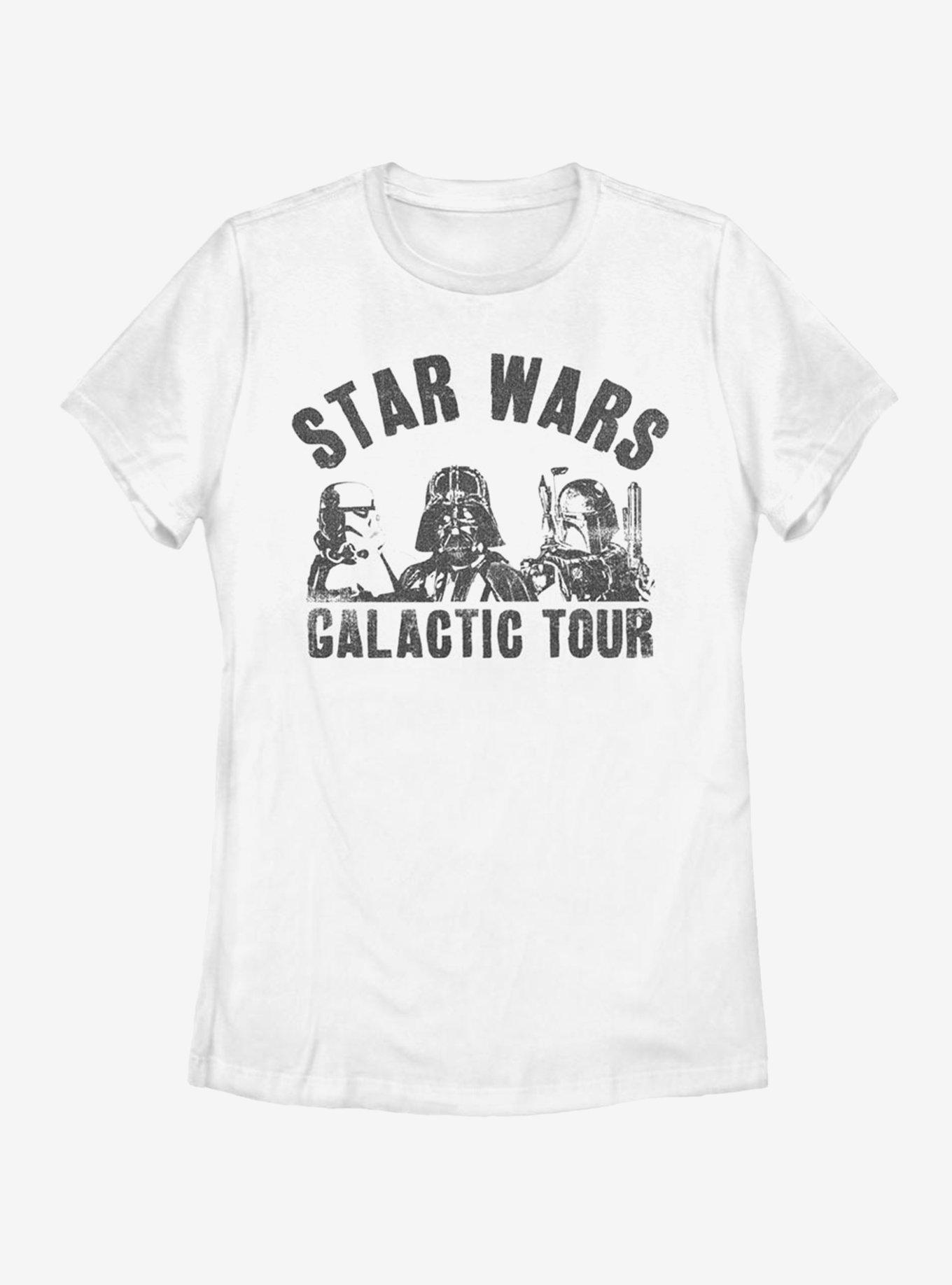 Star Wars Galactic Tour Womens T-Shirt, WHITE, hi-res
