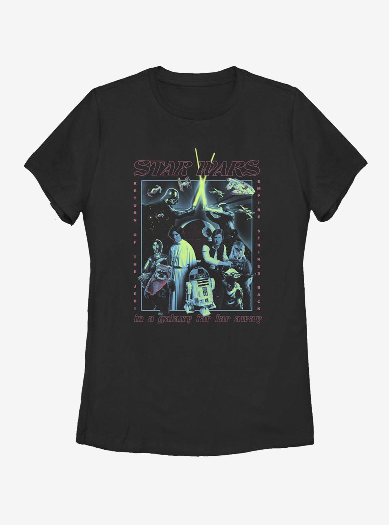Star Wars Poster Glow Womens T-Shirt, , hi-res