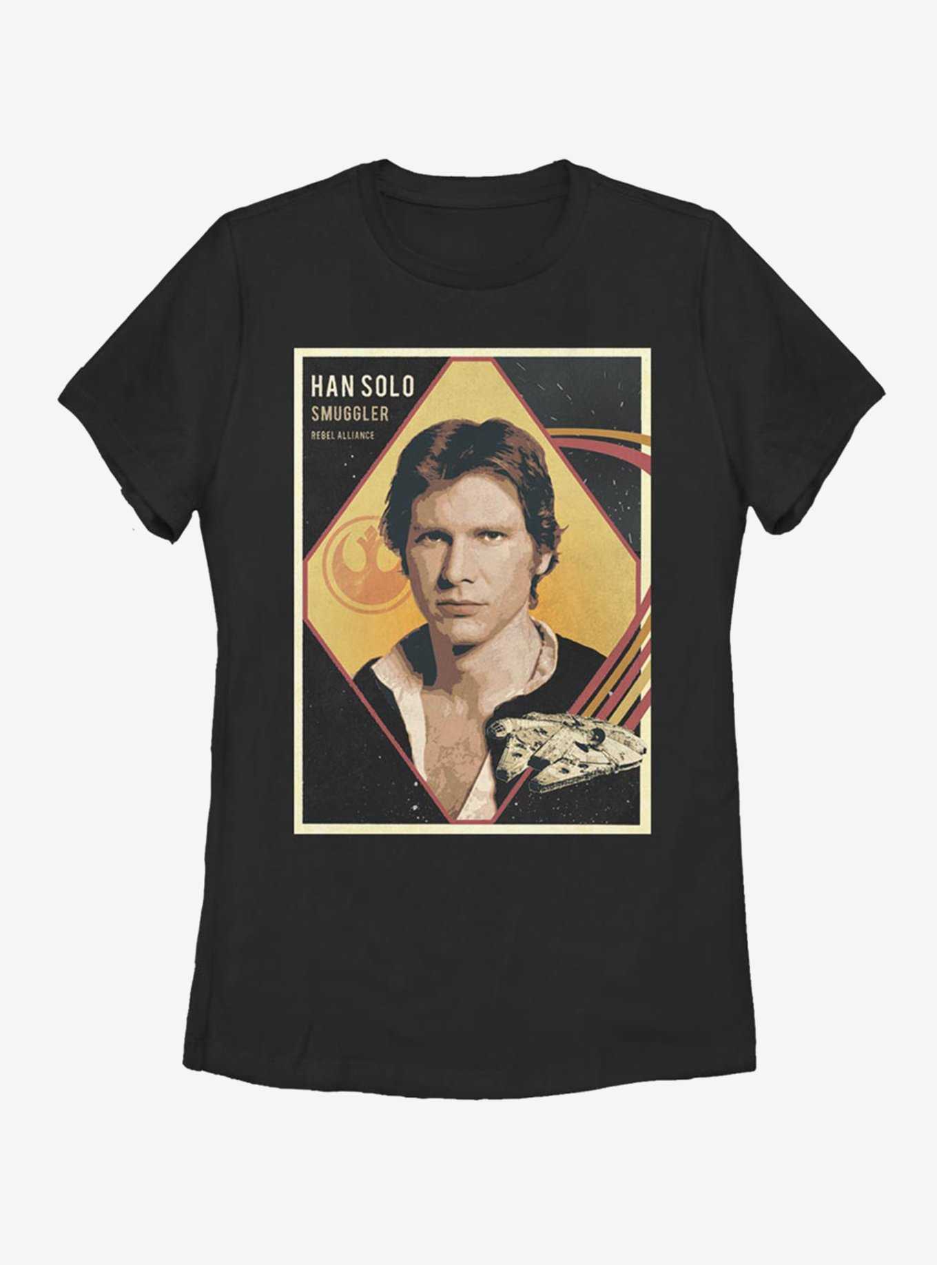 Star Wars Han Baseball Card Womens T-Shirt, , hi-res