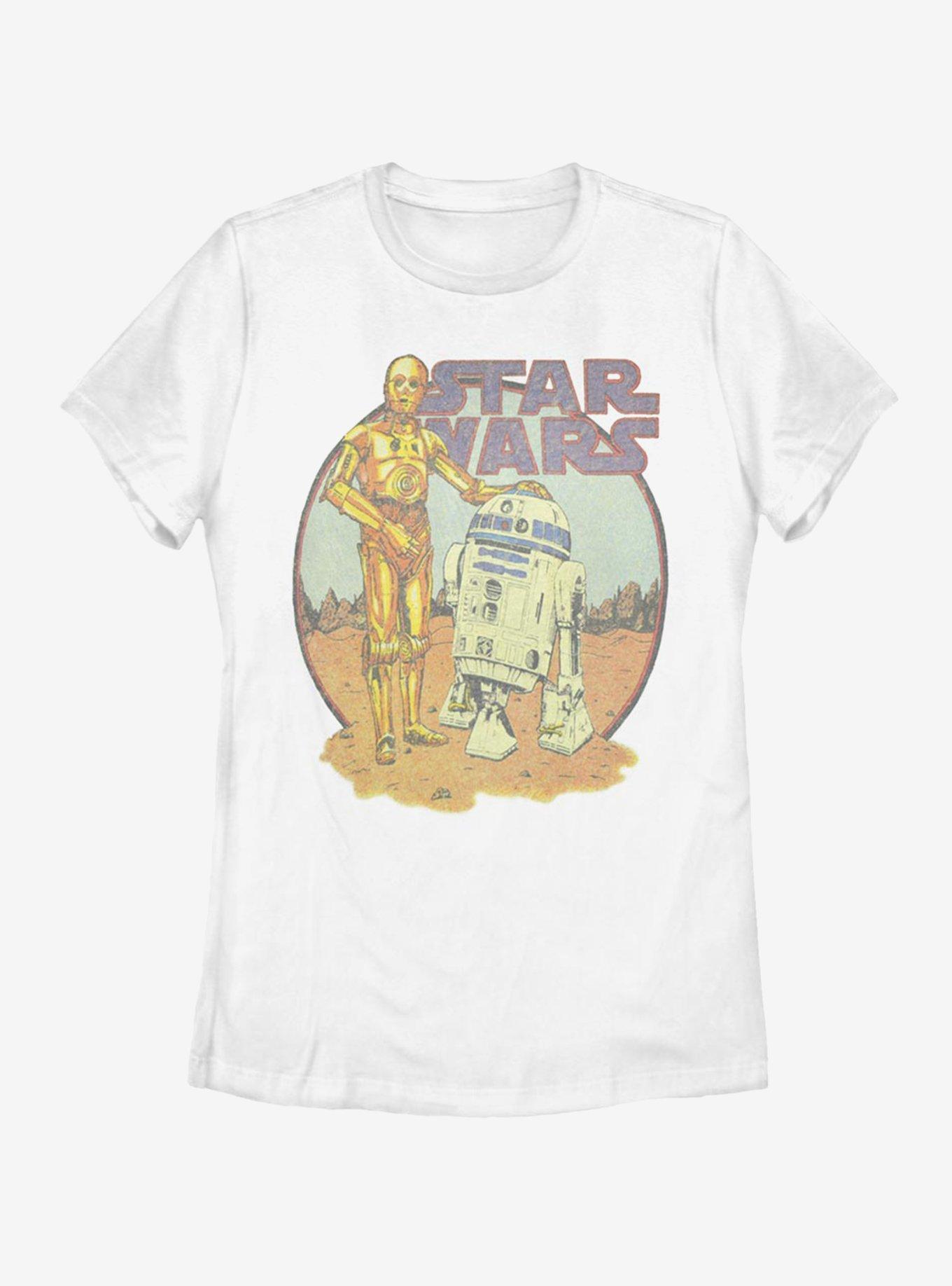 Retro R2D2 C3PO Droid Star Wars T Shirt, Cheap Star Wars