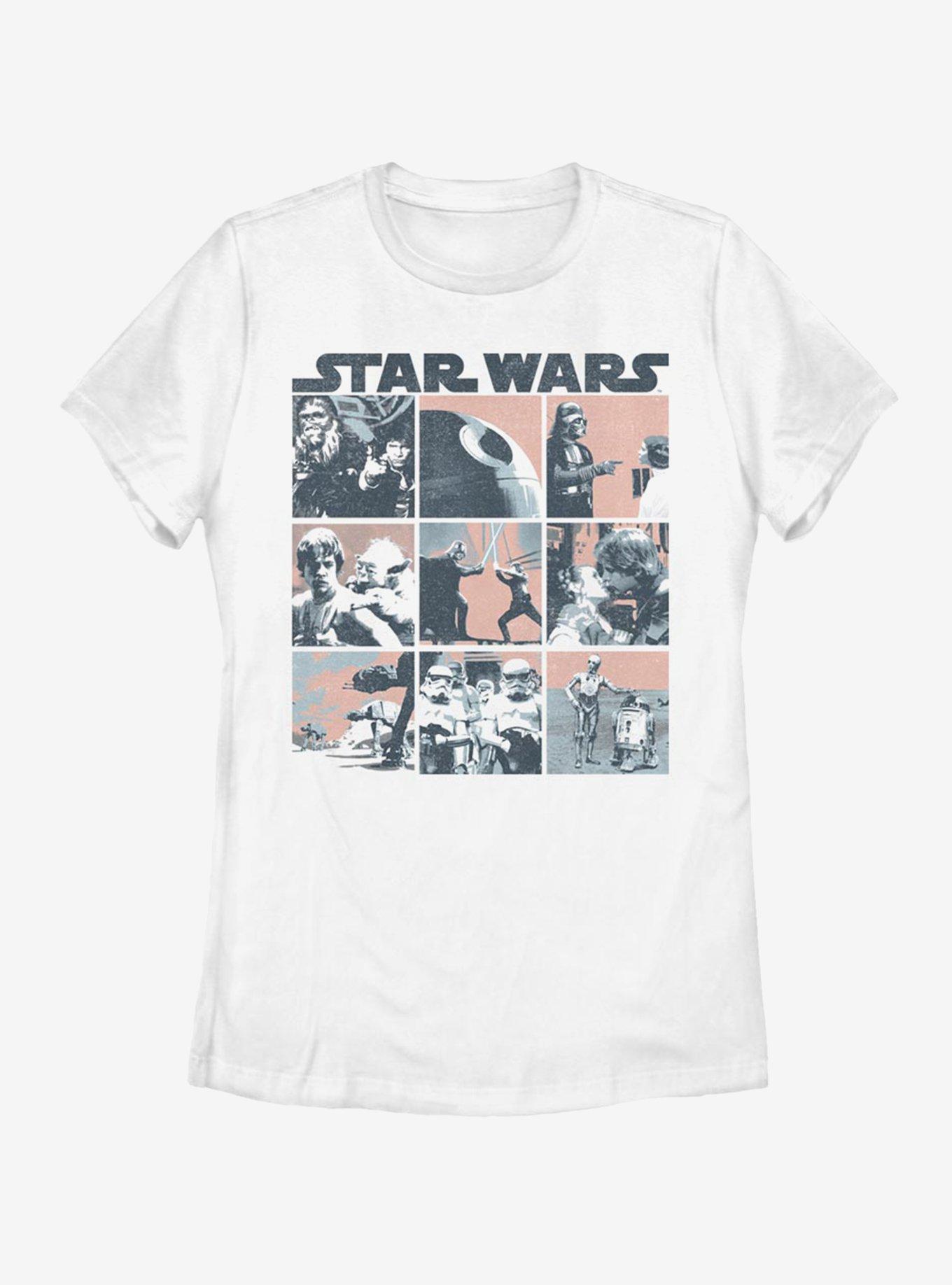 Star Wars Retro Wars Womens T-Shirt, WHITE, hi-res