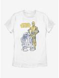 Star Wars Oversized Droid Friends Womens T-Shirt, WHITE, hi-res