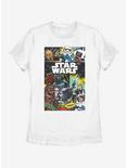 Star Wars Classic Comic Collage Womens T-Shirt, WHITE, hi-res