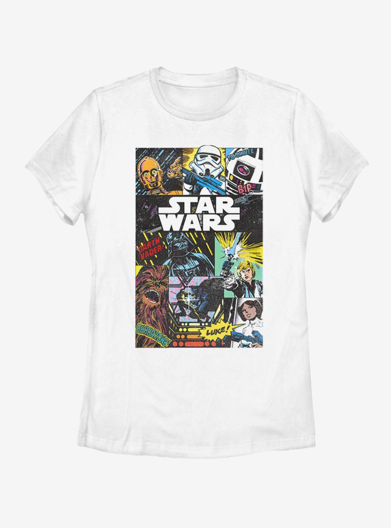 Star Wars Classic Comic Collage Womens T-Shirt, , hi-res