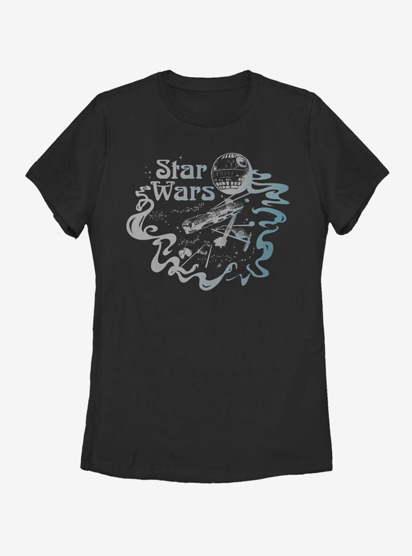 Star Wars Retro Logo Womens T-Shirt, BLACK, hi-res