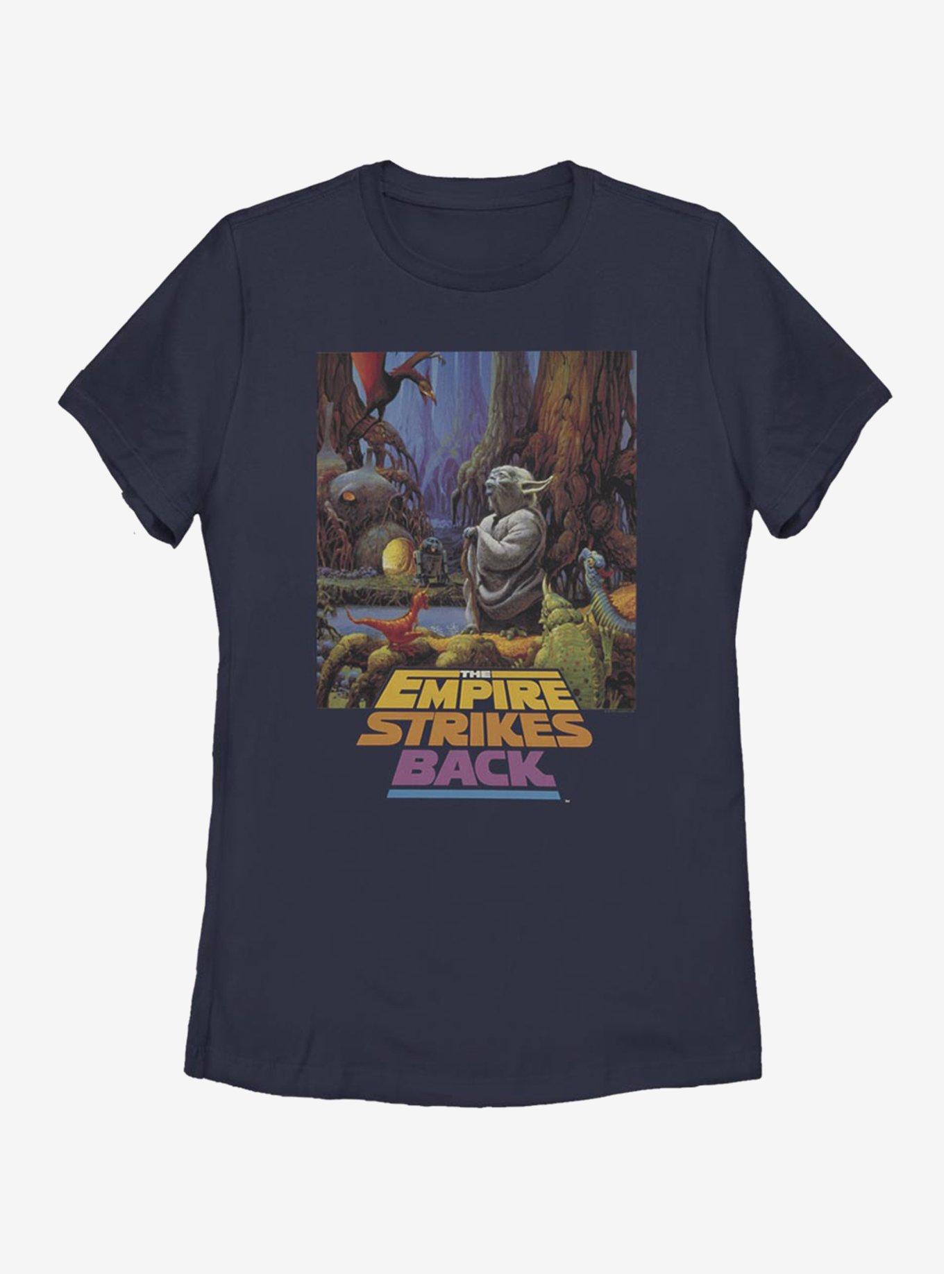 Star Wars Yoda Logo Womens T-Shirt, NAVY, hi-res