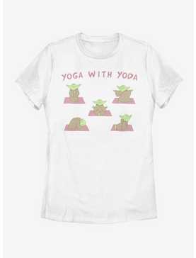 Star Wars Yoga With Yoda Womens T-Shirt, , hi-res
