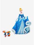 Disney Cinderella Holiday Cinderella With Jaq & Gus Gus Couture De Force Figurine, , hi-res