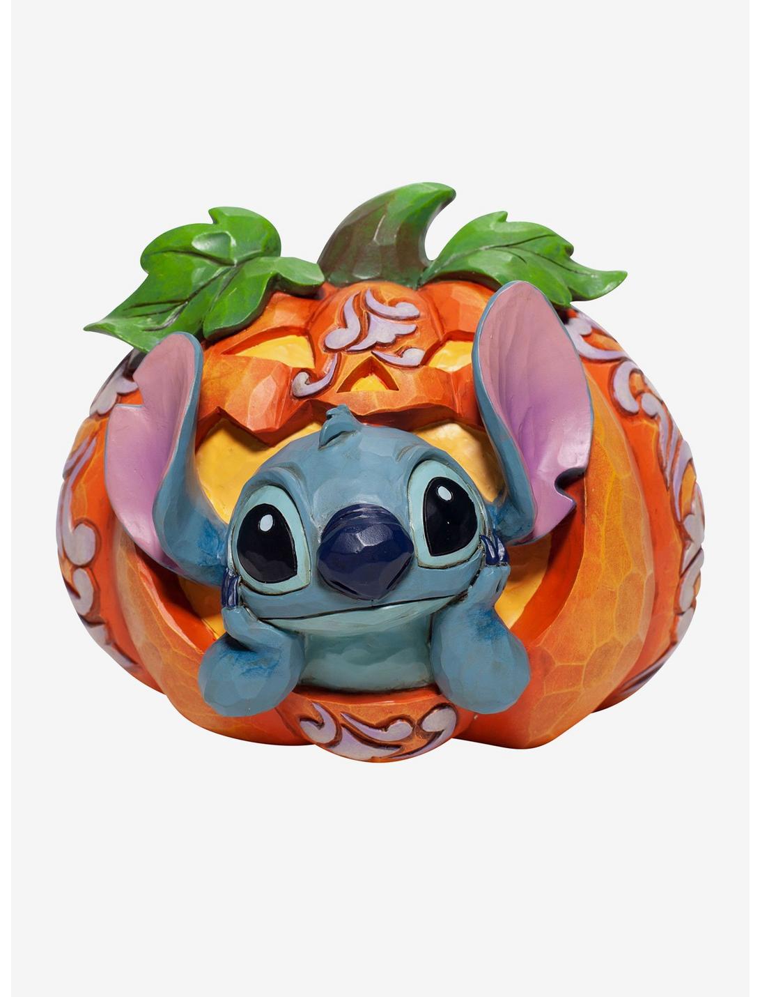 Disney Lilo & Stitch Jim Shore Pumpkin Stitch Resin Figurine, , hi-res