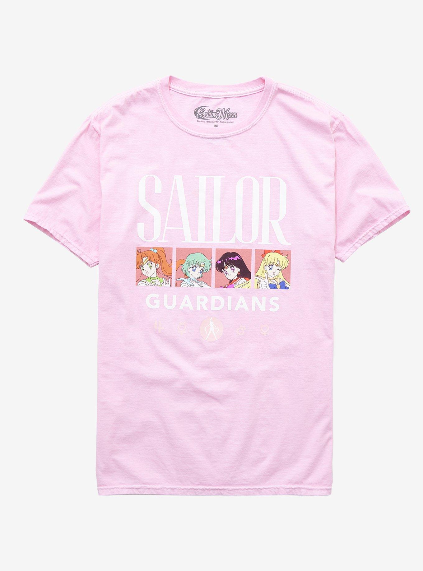 Sailor Moon Sailor Guardians Boxes Boyfriend Fit Girls T-Shirt, MULTI, hi-res