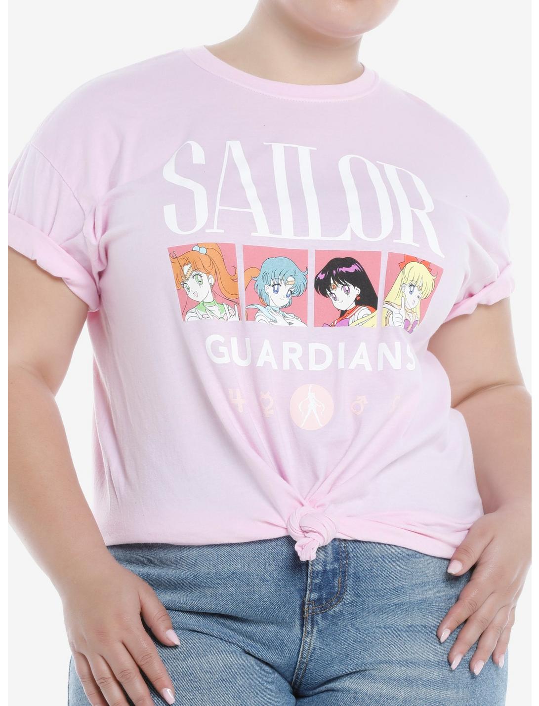 Sailor Moon Sailor Guardians Boxes Boyfriend Fit Girls T-Shirt Plus Size, MULTI, hi-res