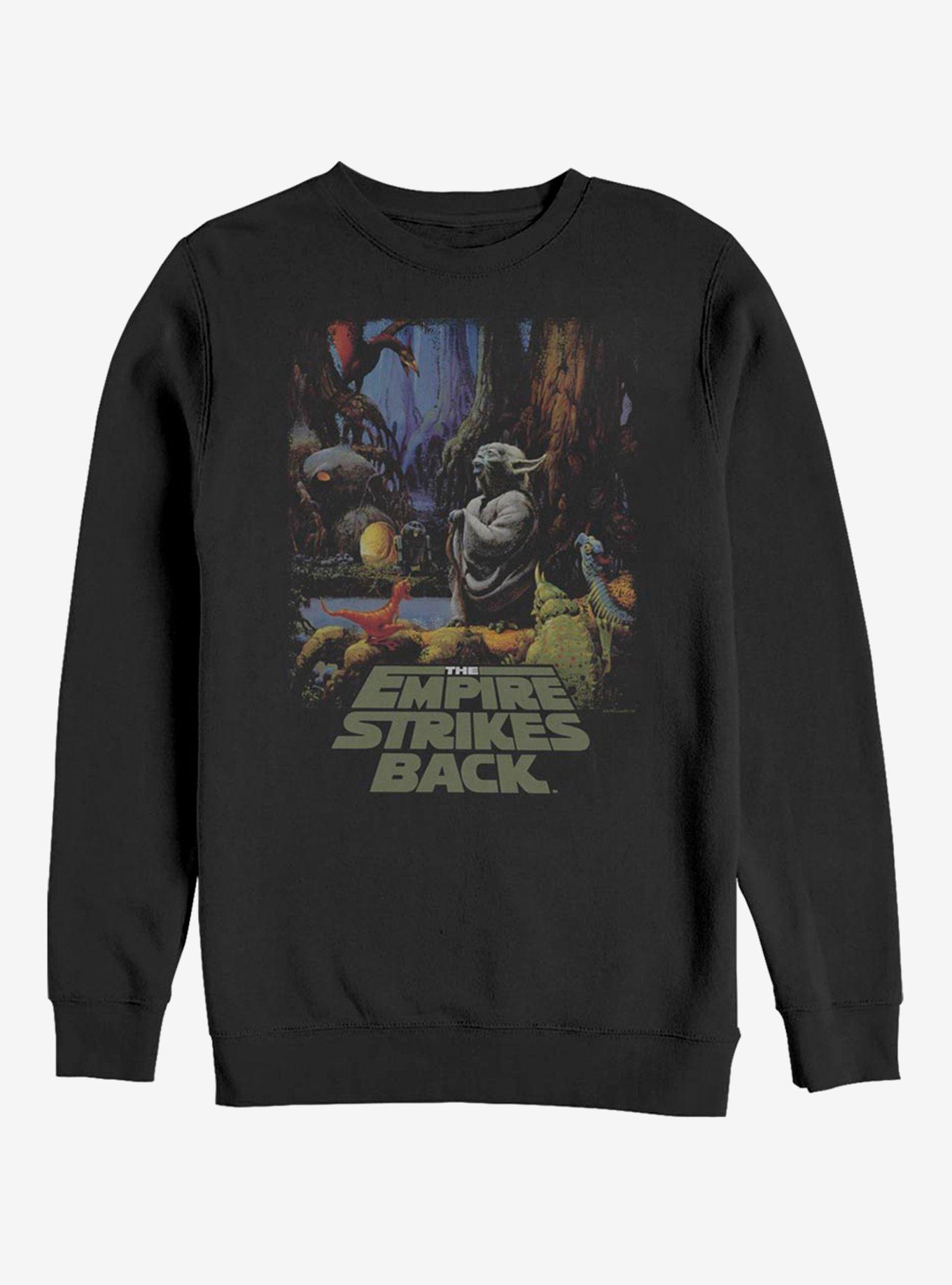Star Wars Yoda Logo Sweatshirt, BLACK, hi-res