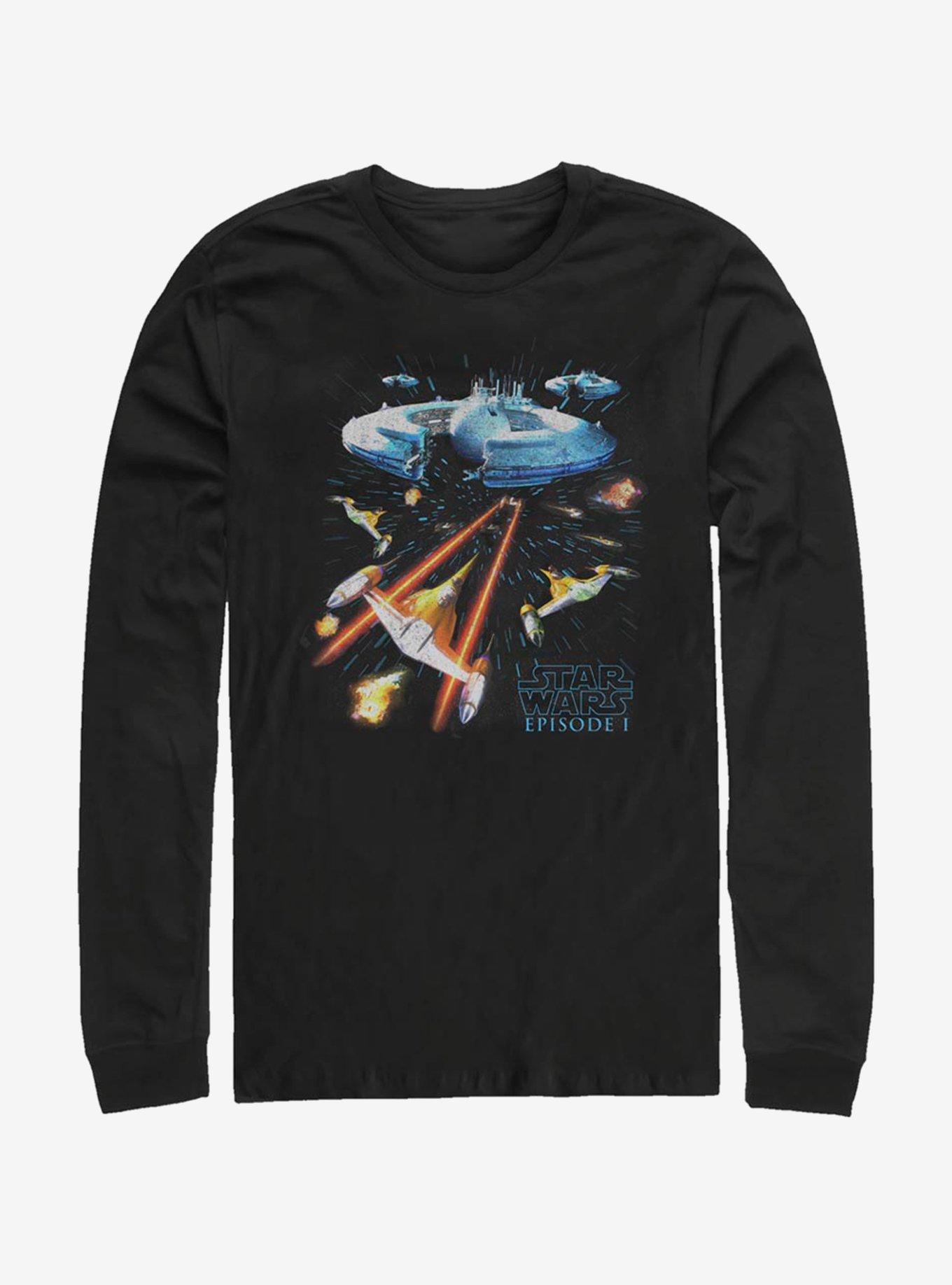 Star Wars Episode I The Phantom Menace Epic Scene Long-Sleeve T-Shirt, , hi-res