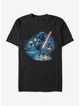Star Wars Episode V The Empire Strikes Back Characters T-Shirt, BLACK, hi-res