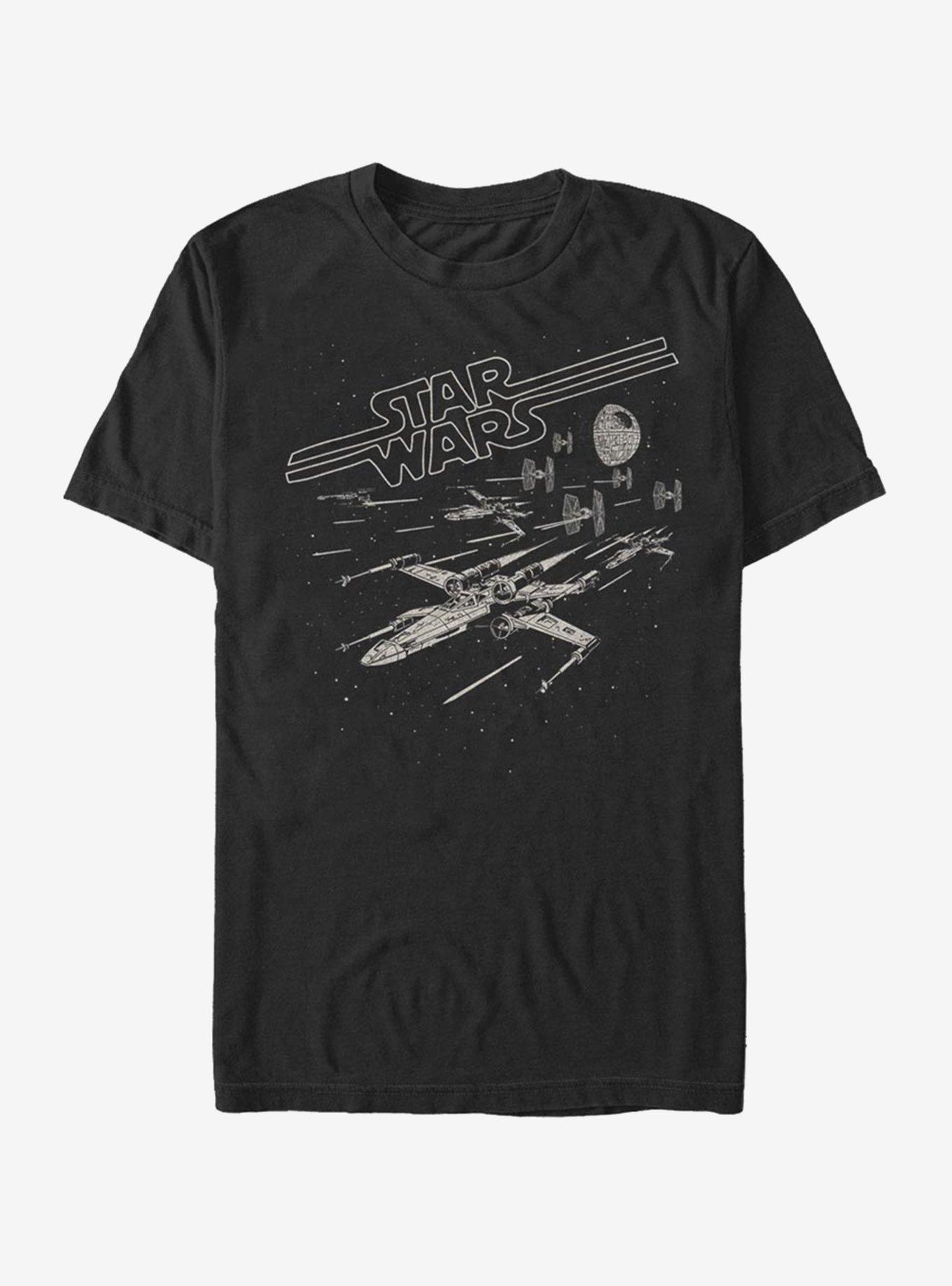 Star Wars Star Chase T-Shirt - BLACK | BoxLunch