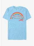Star Wars Rainbow Retro Logo T-Shirt, LT BLUE, hi-res