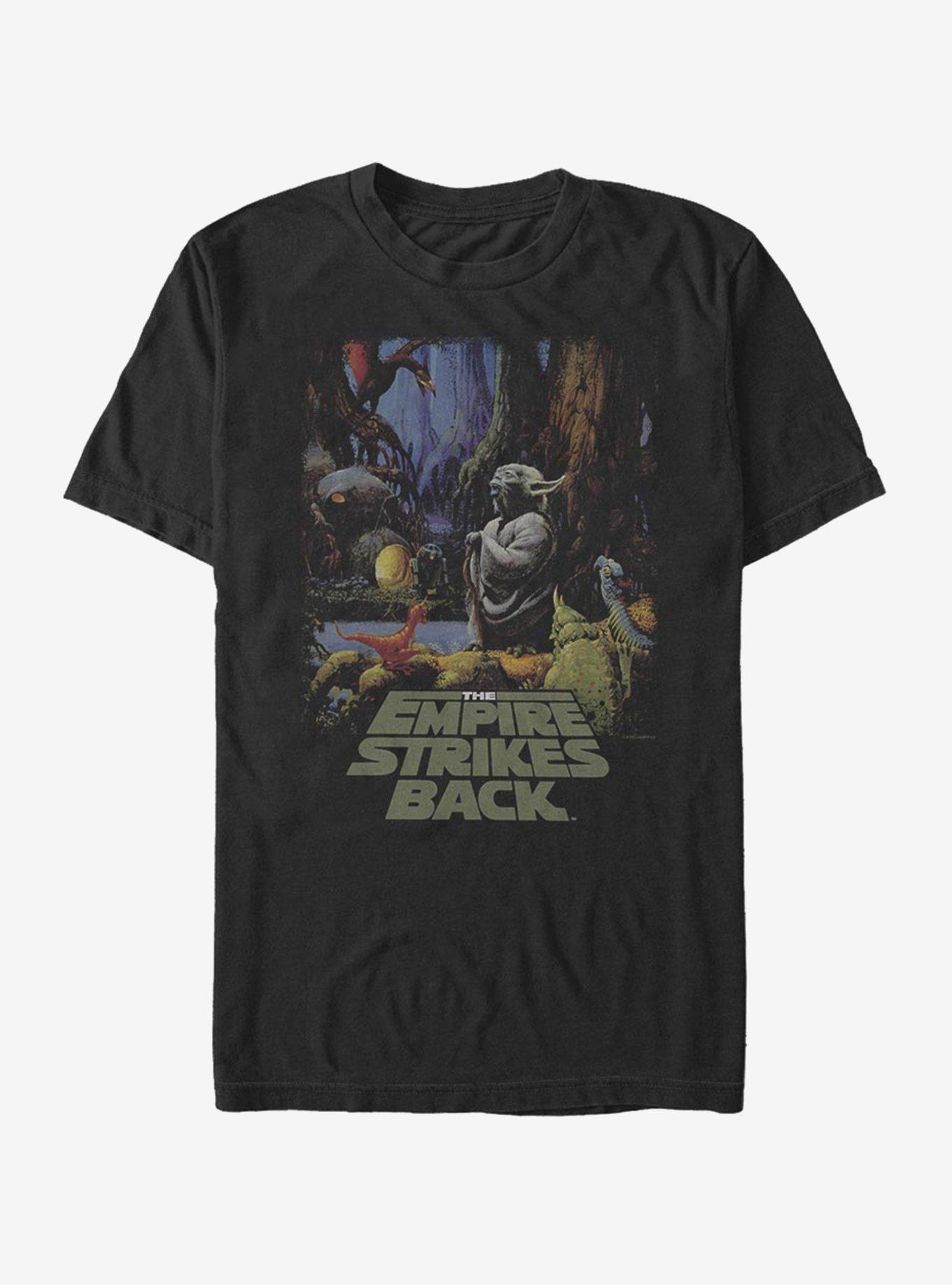 Star Wars Yoda Logo T-Shirt, BLACK, hi-res