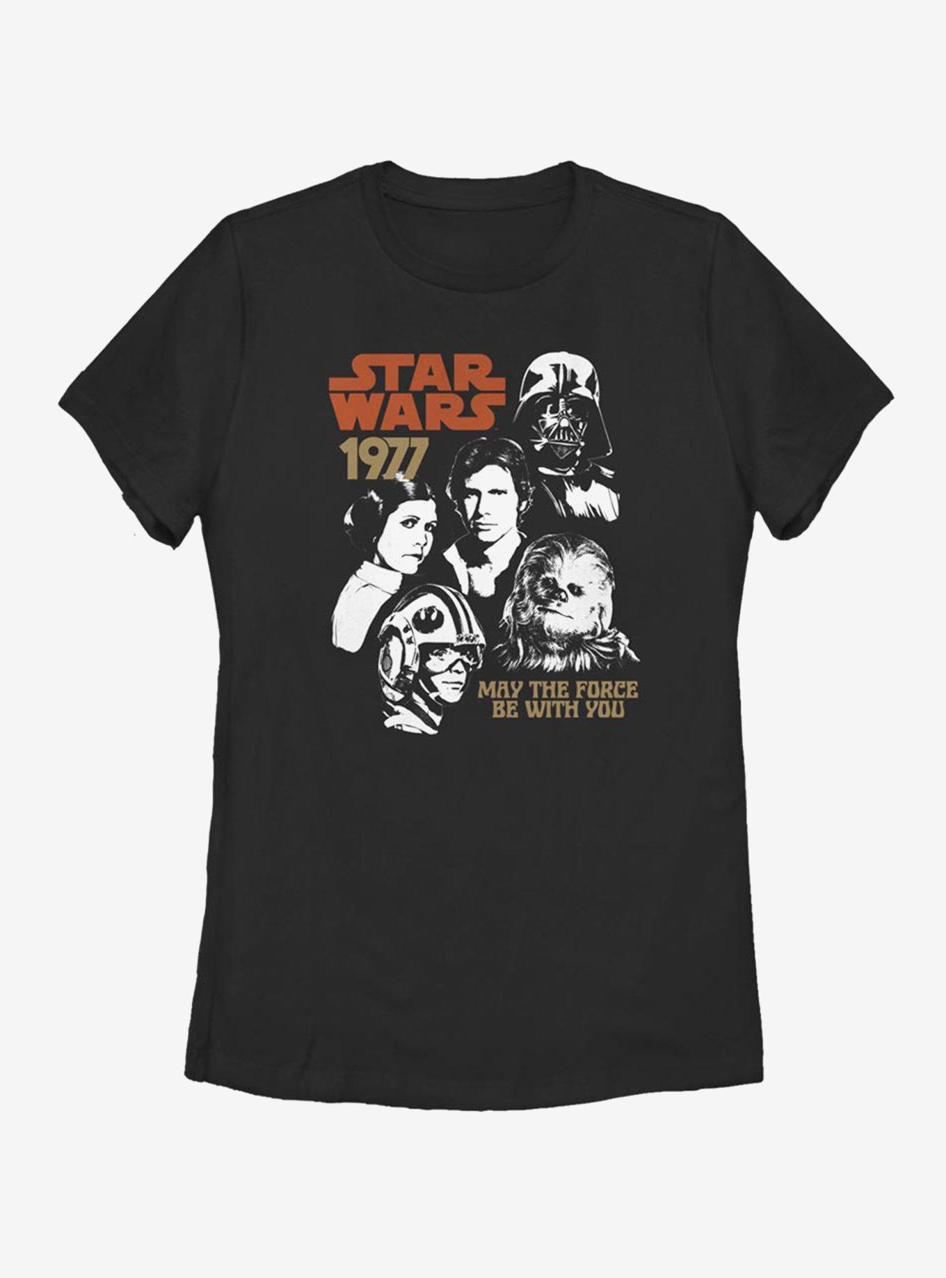 Star Wars 1977 Album Womens T-Shirt, BLACK, hi-res