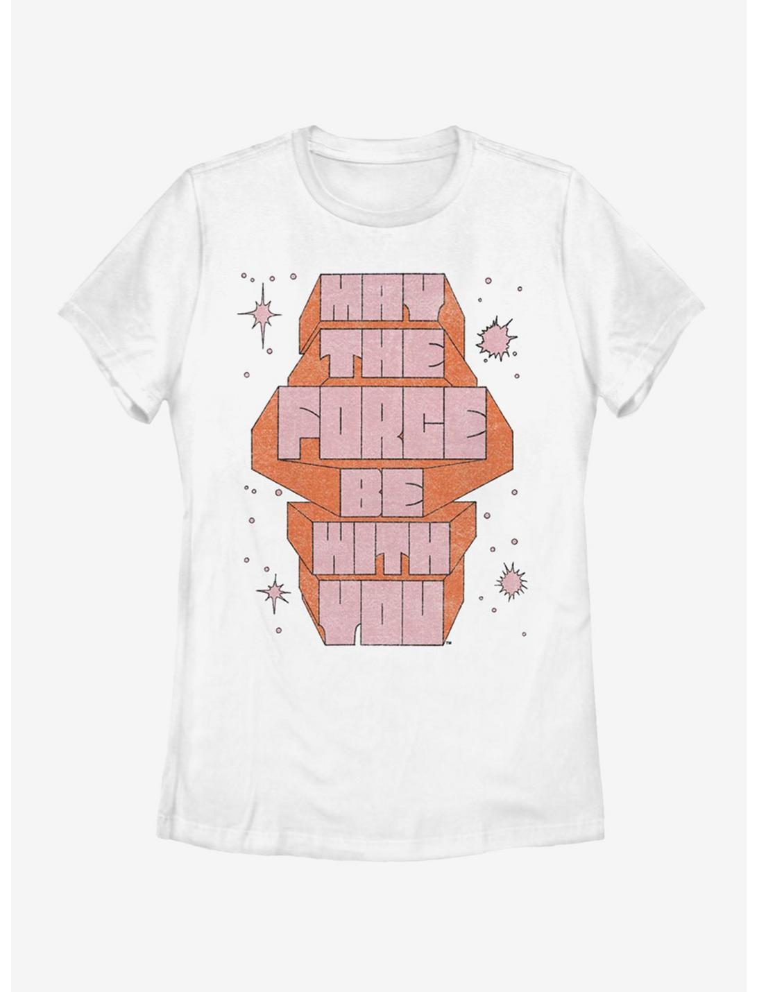 Star Wars May The Force Be With You Womens T-Shirt, WHITE, hi-res