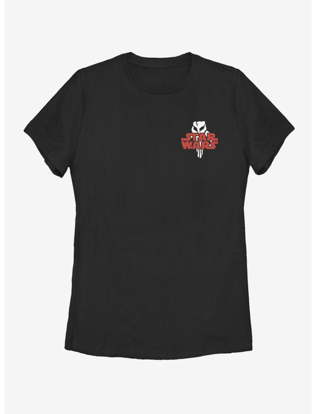 Star Wars Mandalorian Logo Womens T-Shirt, BLACK, hi-res
