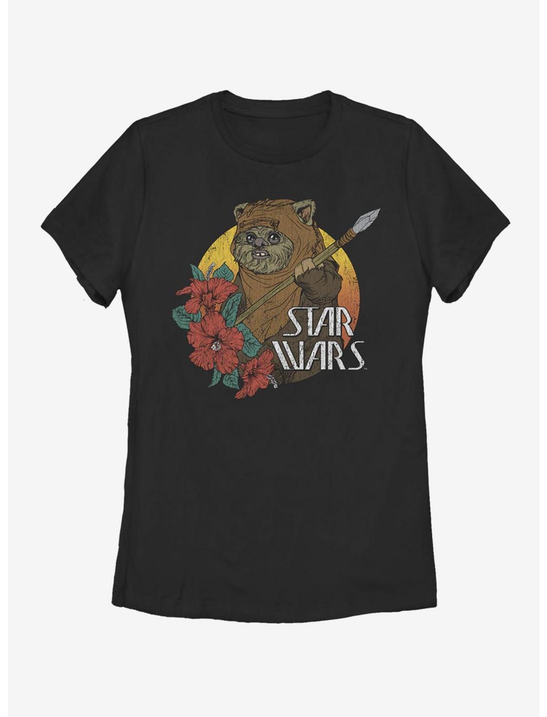 Star Wars Ewok Paradise Womens T-Shirt, BLACK, hi-res