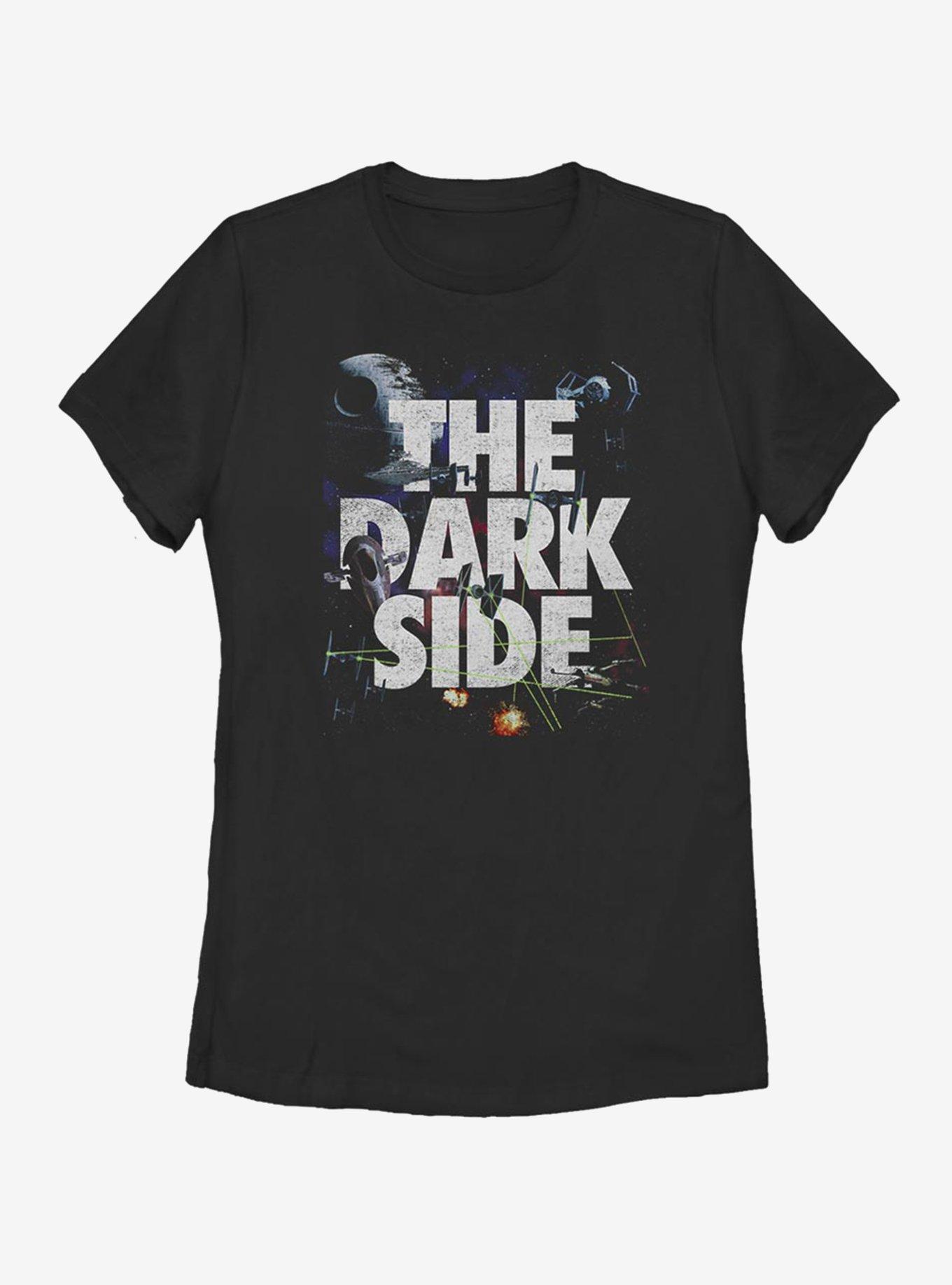 Star Wars Space Battle Interwoven Text Womens T-Shirt, , hi-res