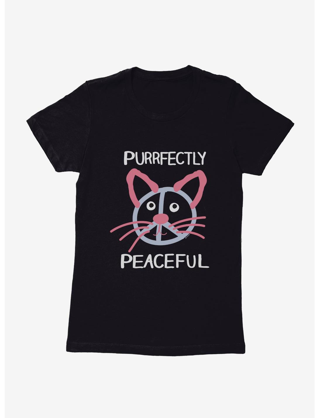i-Create Purrfectly Peaceful Cat Womens T-Shirt, , hi-res