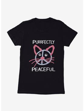 i-Create Purrfectly Peaceful Cat Womens T-Shirt, , hi-res