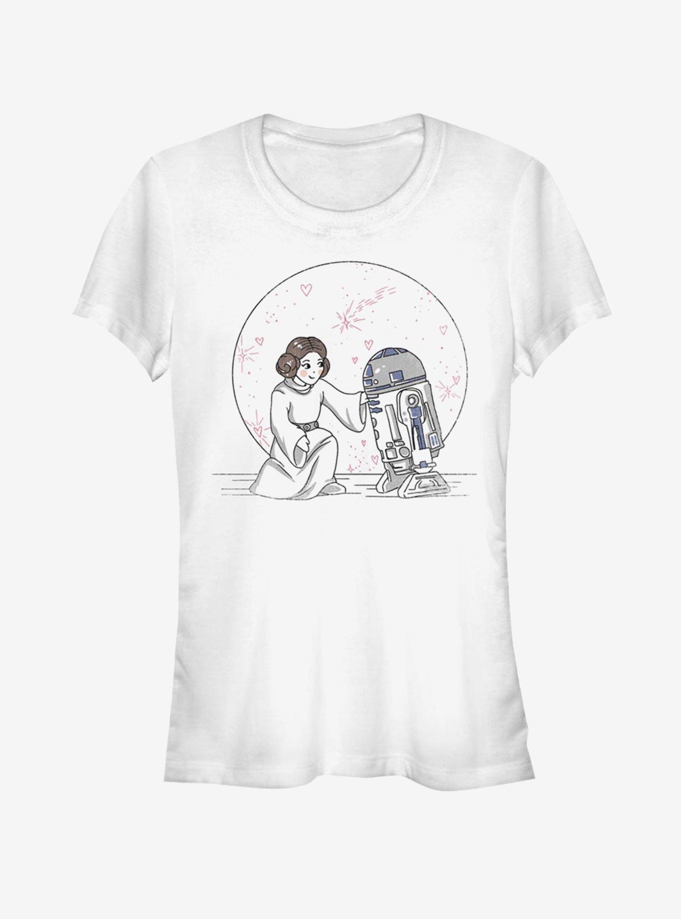 Star Wars Friends In Space Girls T-Shirt, WHITE, hi-res