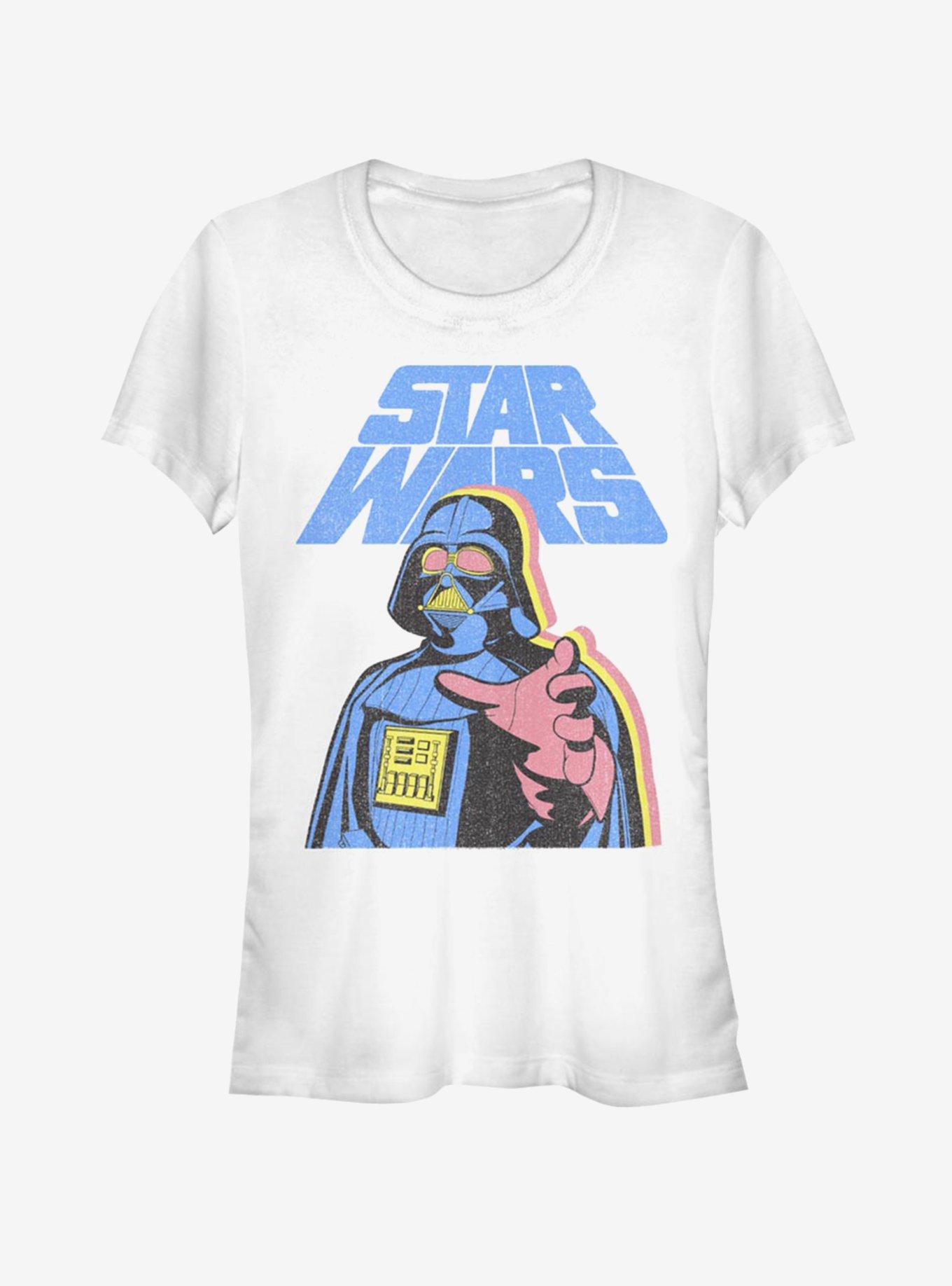 Star Wars Darth Vader 3 Colors Girls T-Shirt, WHITE, hi-res