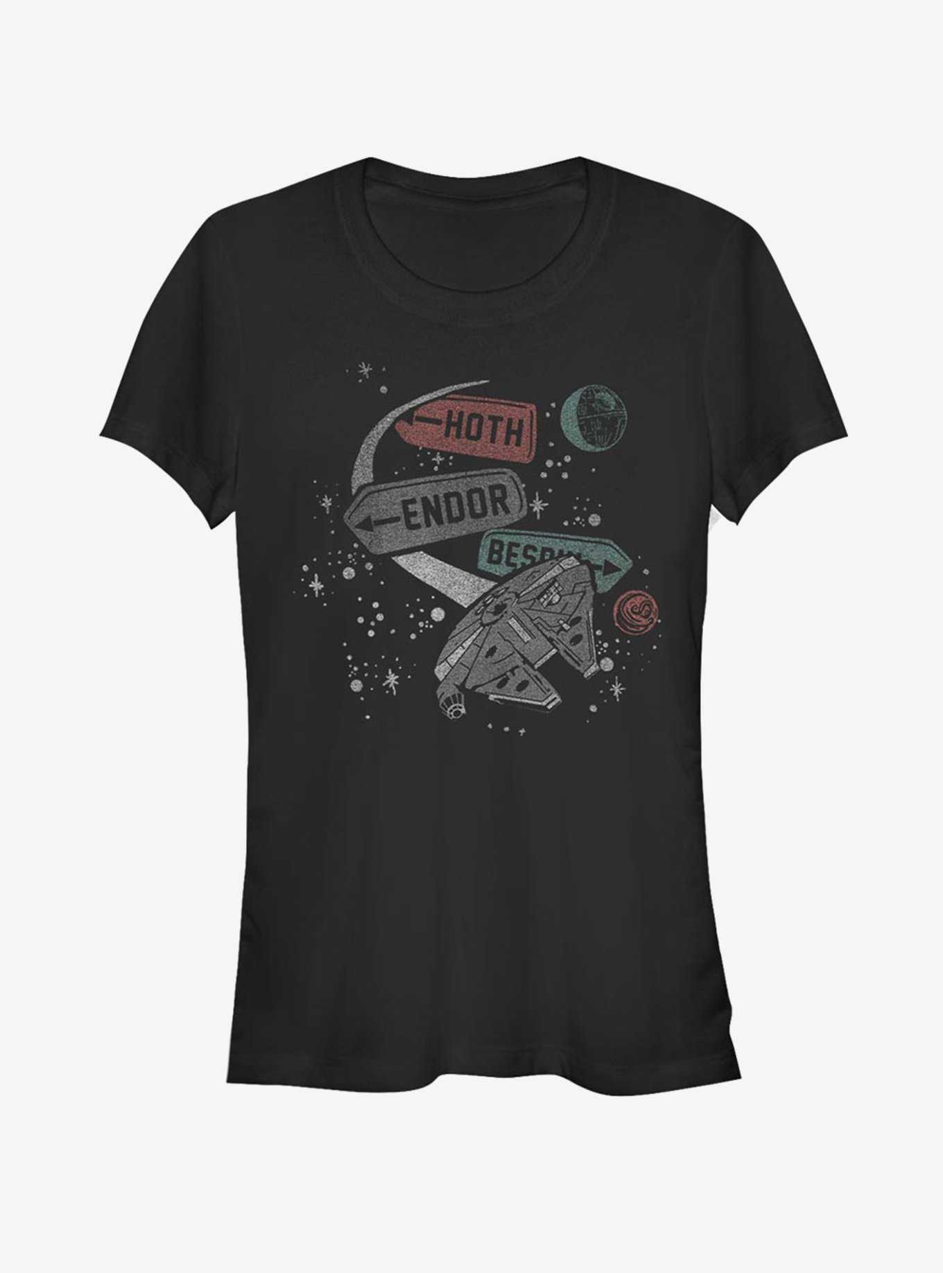 Star Wars Planet Map Girls T-Shirt, , hi-res