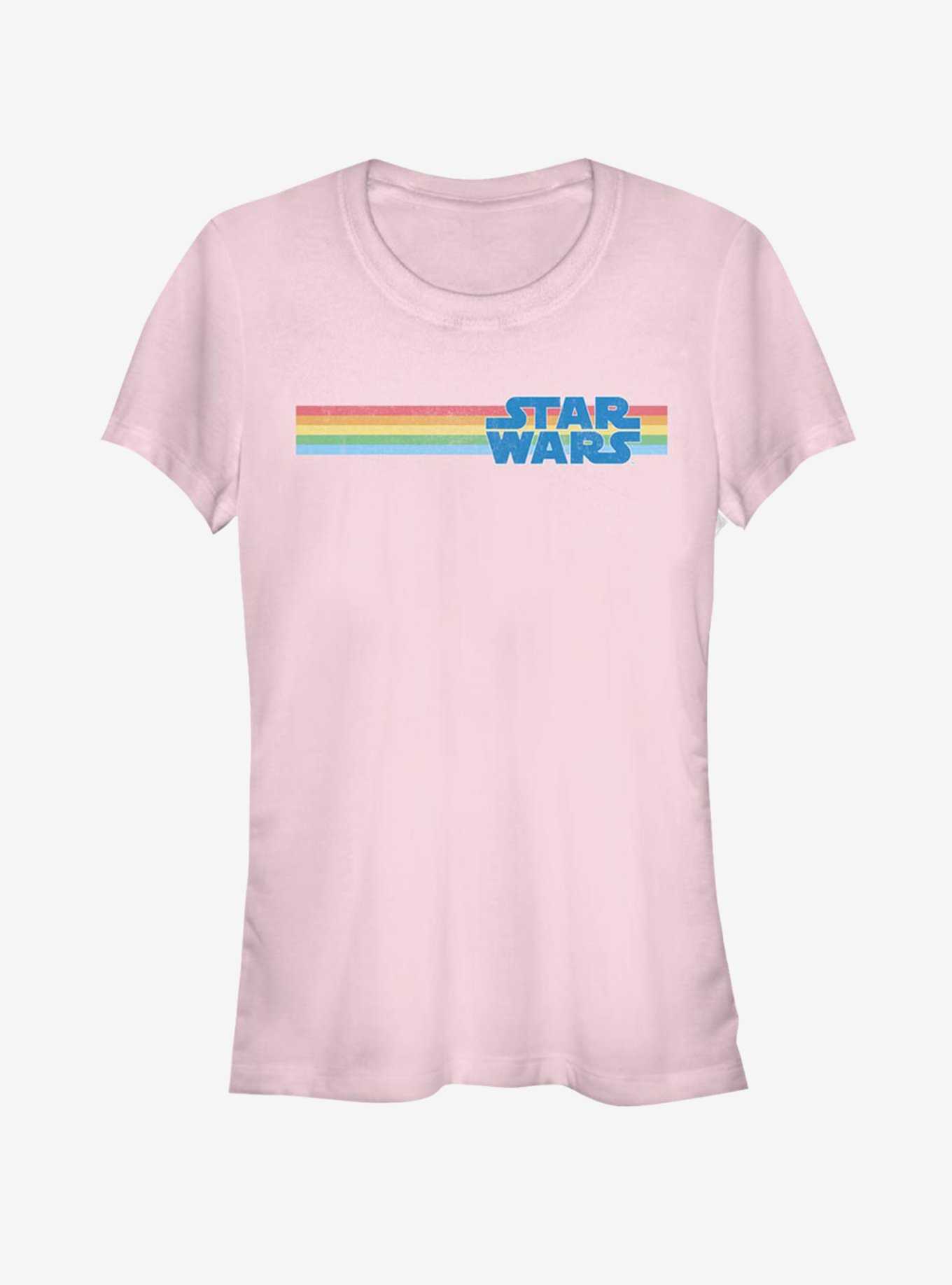 Star Wars Star Wars Logo Multi Stripe Spot Girls T-Shirt, , hi-res