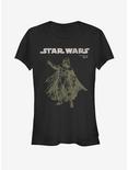 Star Wars Vader Reaching Girls T-Shirt, BLACK, hi-res