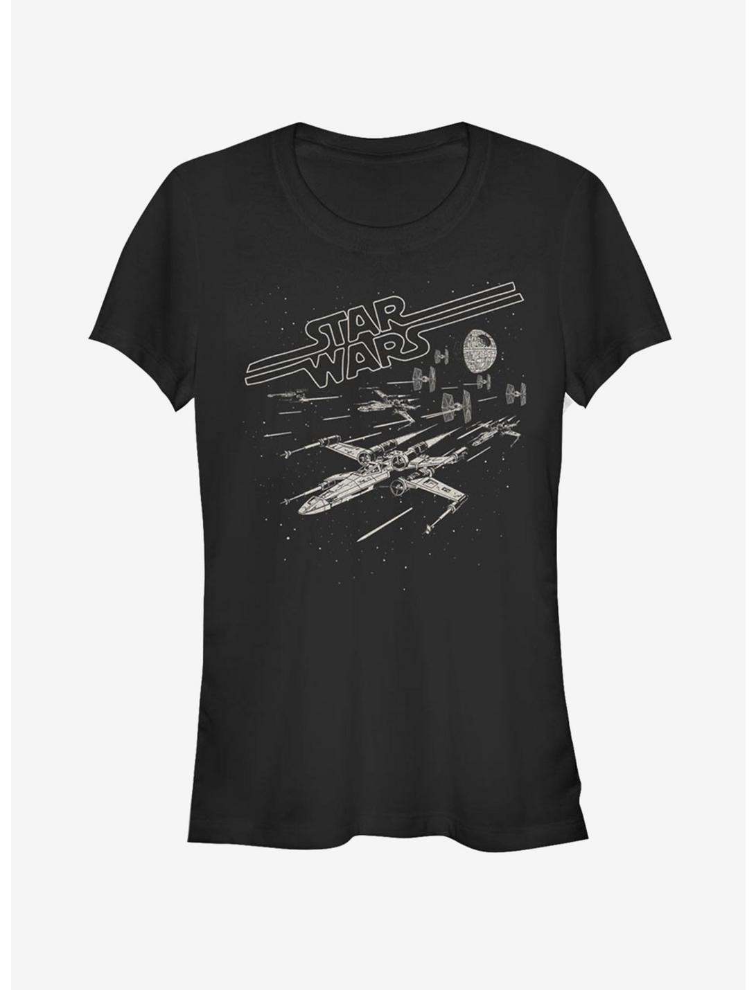 Star Wars Lazer Chase Girls T-Shirt, BLACK, hi-res