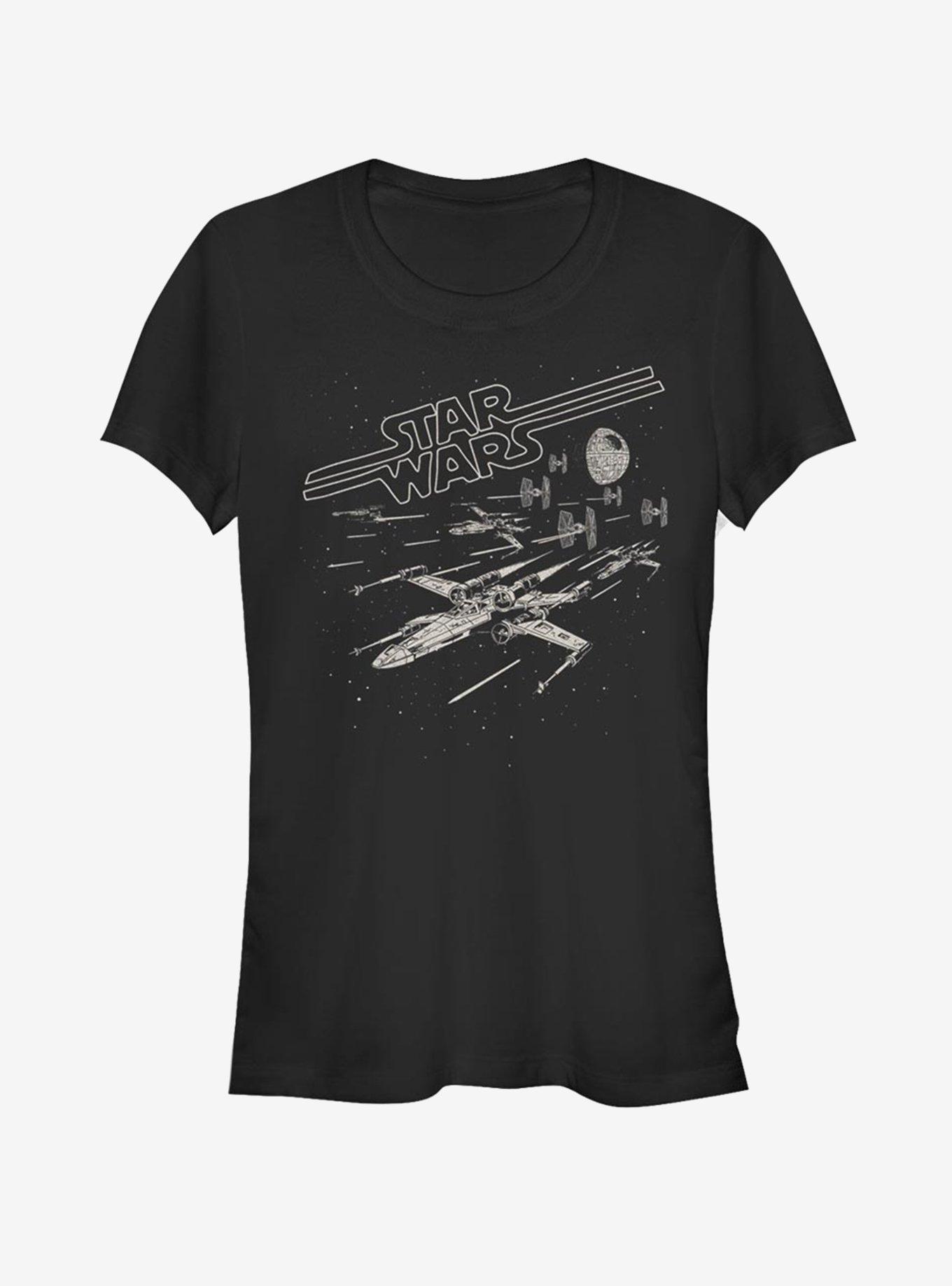Star Wars Lazer Chase Girls T-Shirt, BLACK, hi-res