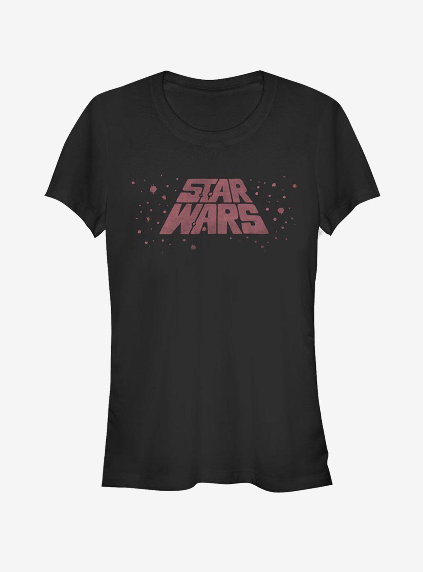 Star Wars Vintage Sticker Girls T-Shirt, BLACK, hi-res