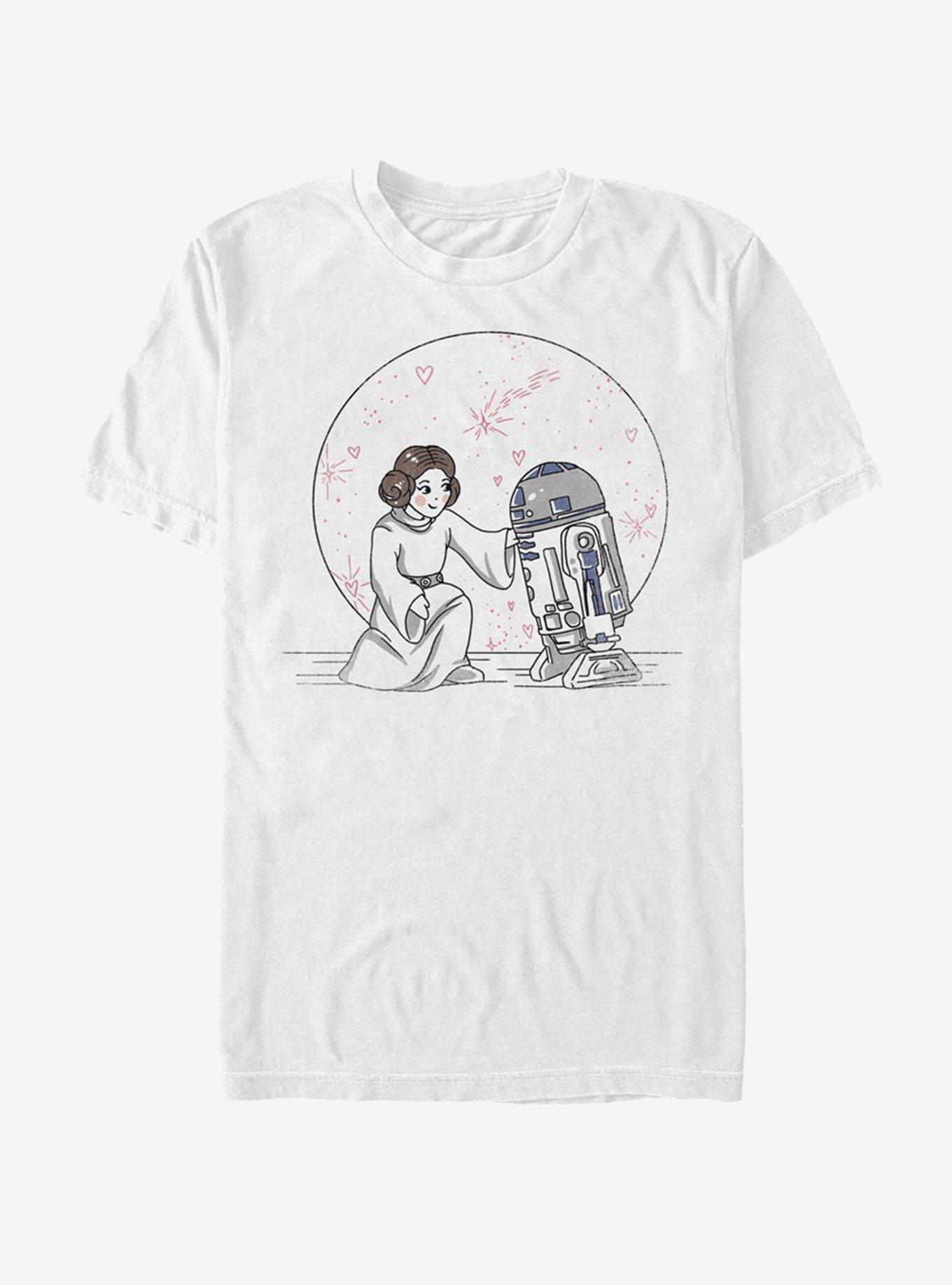 Star Wars Friends In Space T-Shirt, WHITE, hi-res