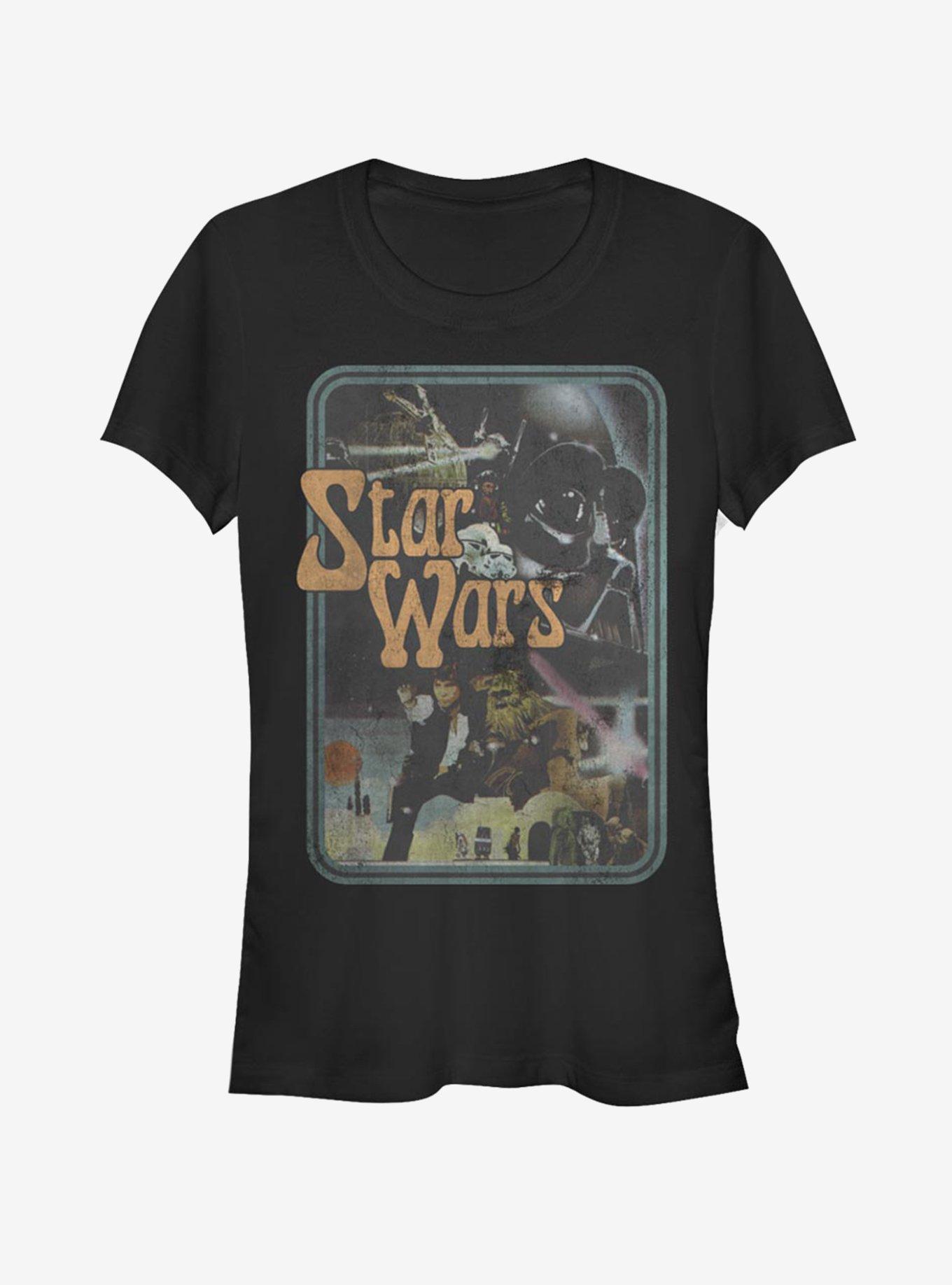 Star Wars Retro Girls T-Shirt, BLACK, hi-res