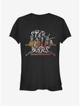 Star Wars Vintage Rock Star Wars Girls T-Shirt, BLACK, hi-res