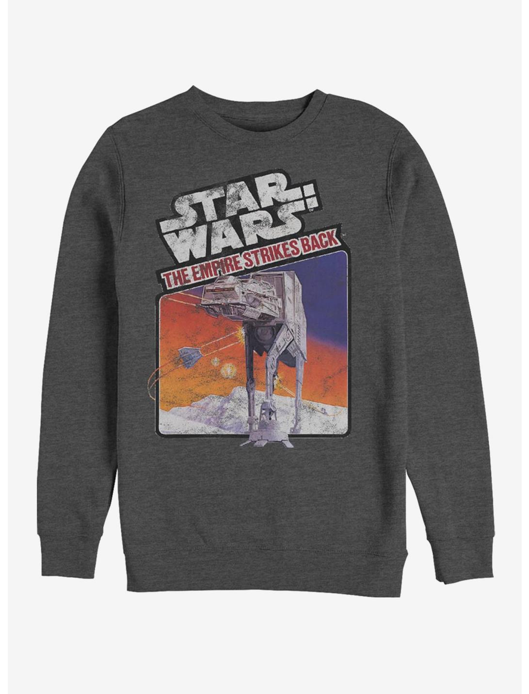 Star Wars The Empire Strikes Back Atari Cartridge Poster Sweatshirt, CHAR HTR, hi-res