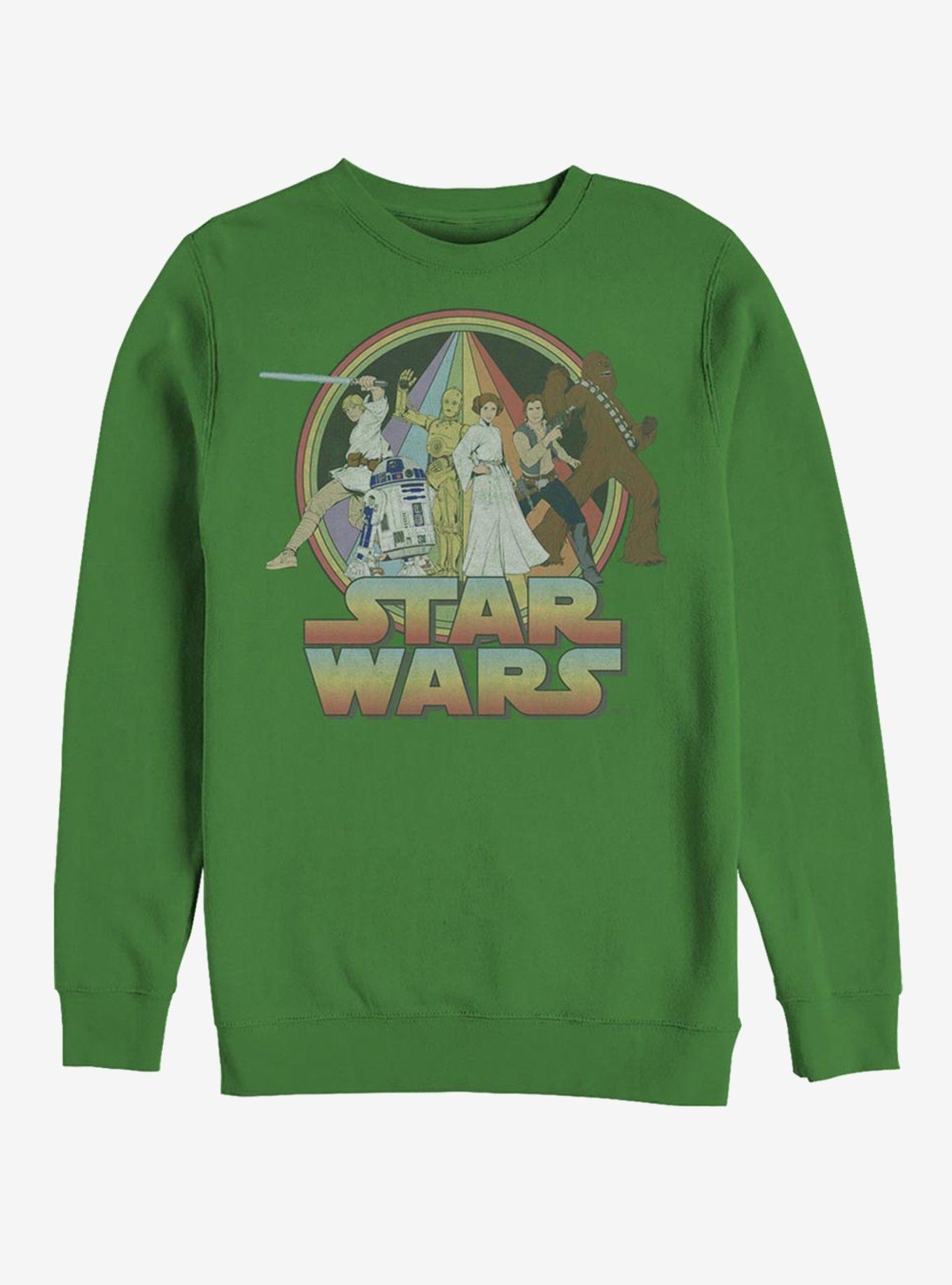 Star Wars Psychedelic Star Wars Sweatshirt, KELLY, hi-res