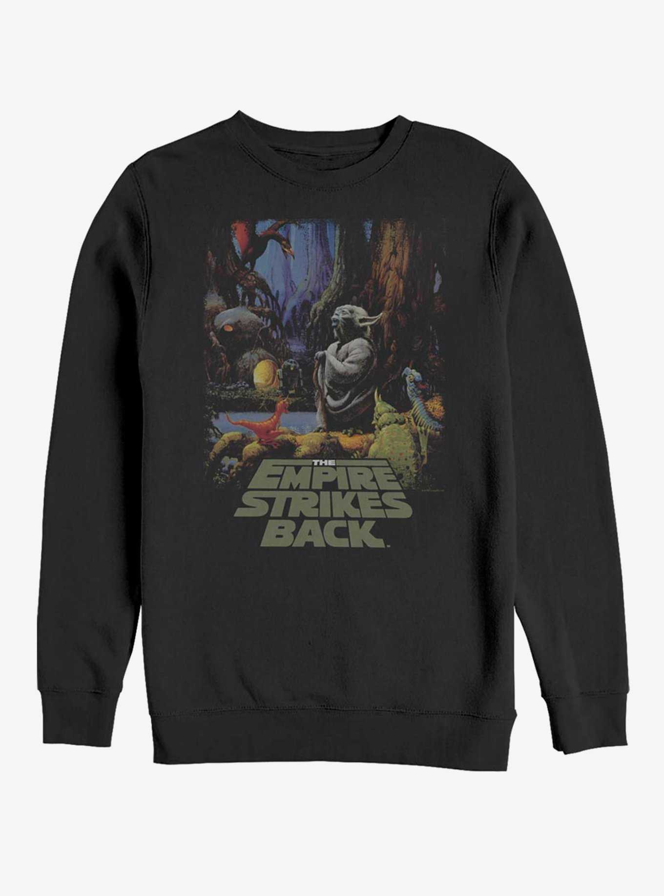 Star Wars Episode V The Empire Strikes Back Yoda Logo Poster Sweatshirt, , hi-res