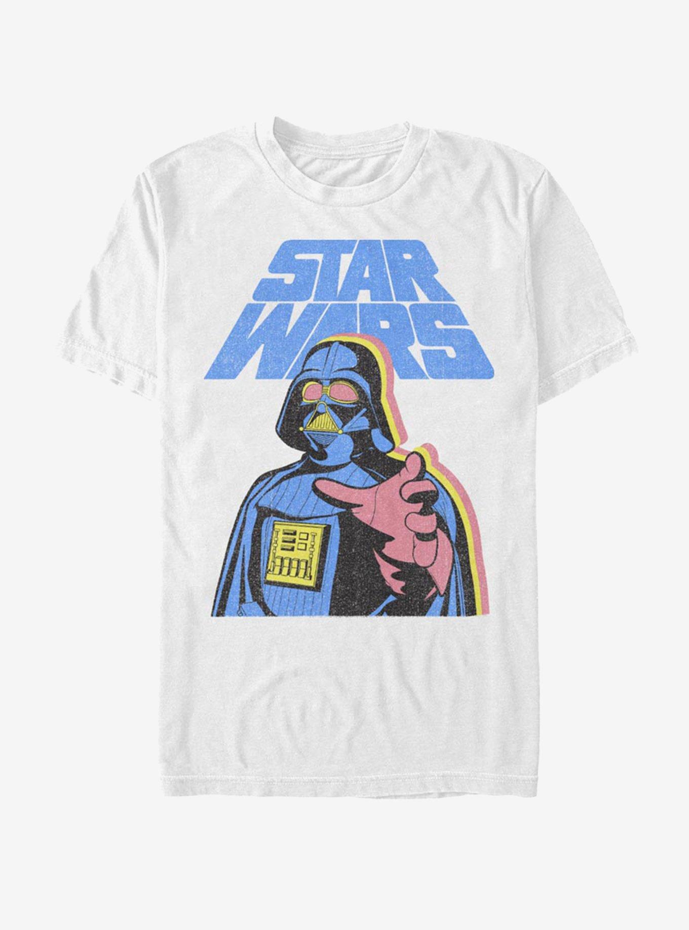 Star Wars Darth Vader 3 Colors T-Shirt, WHITE, hi-res