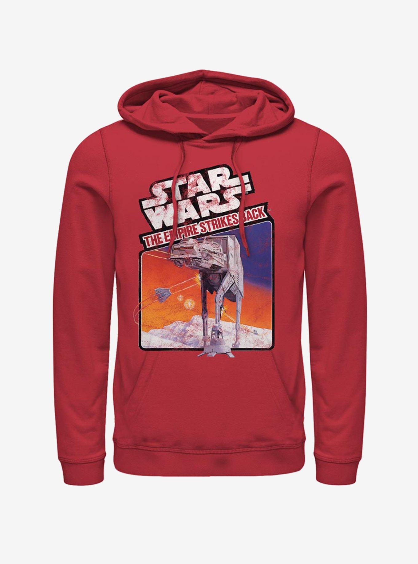 Star Wars The Empire Strikes Back Atari Cartridge Poster Hoodie, RED, hi-res