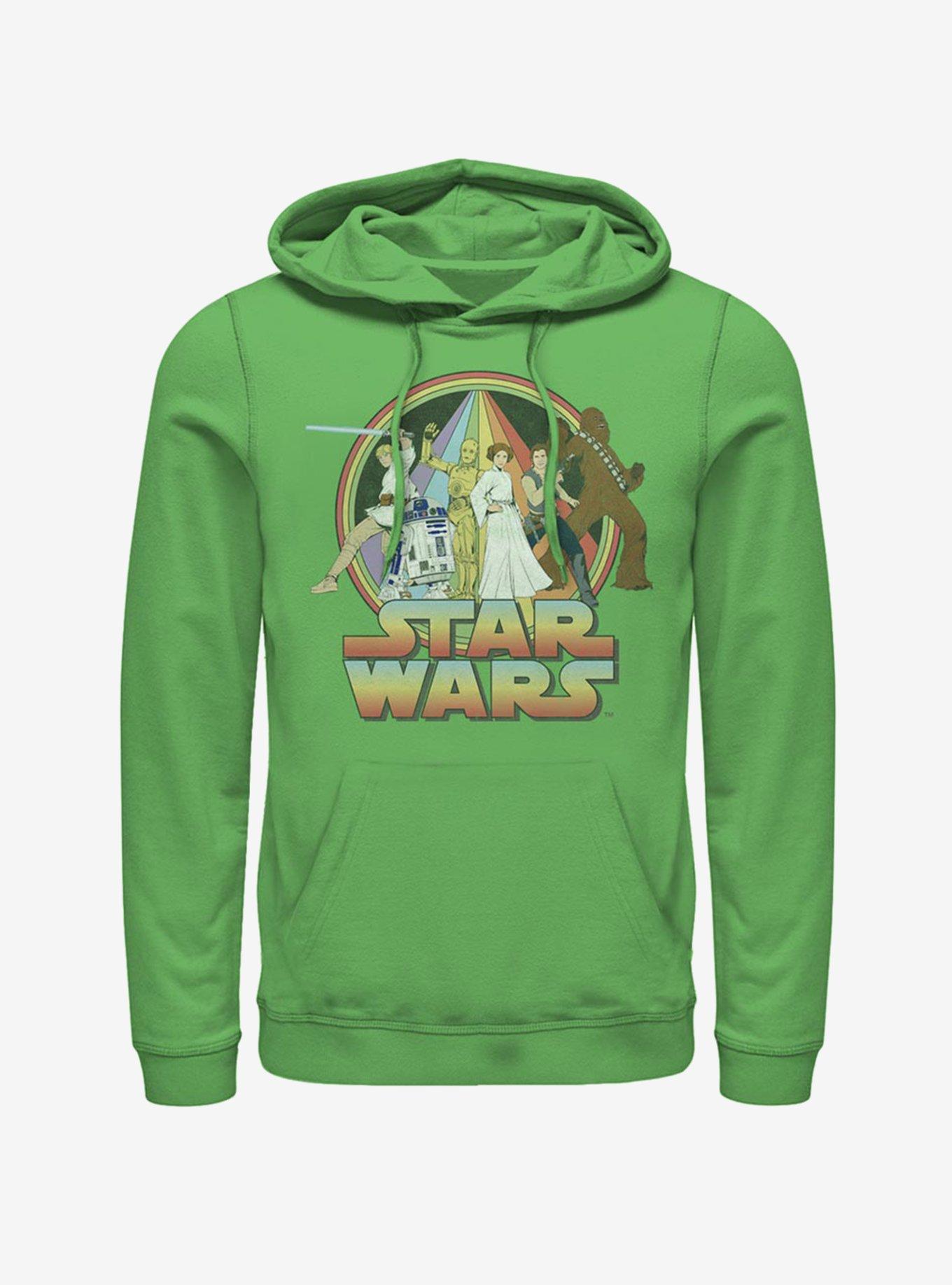 Star Wars Psychedelic Star Wars Hoodie - GREEN | Hot Topic