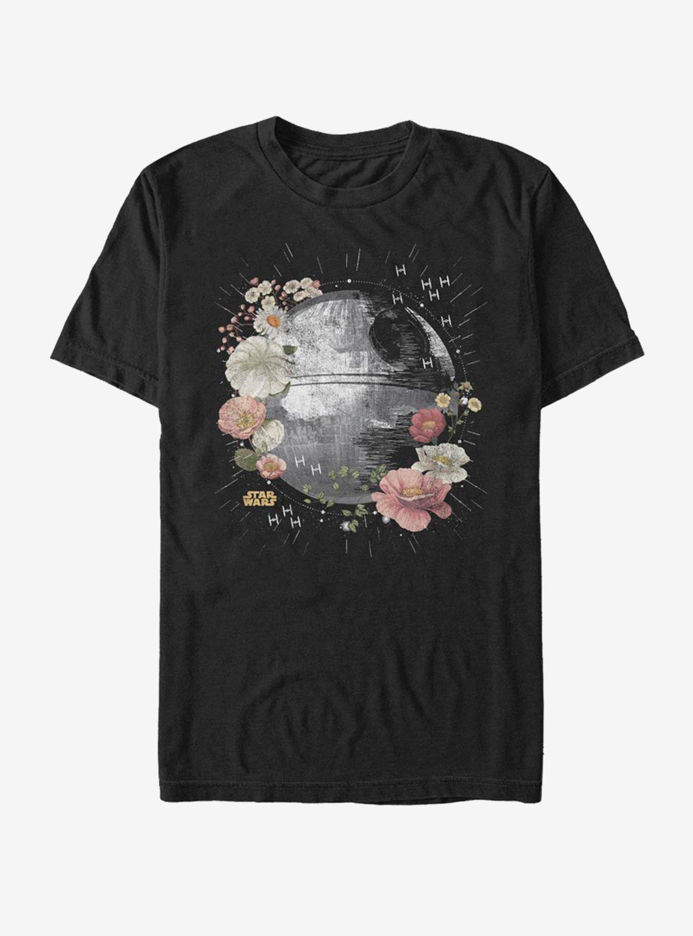 Star Wars Floral Death Star T-Shirt, , hi-res