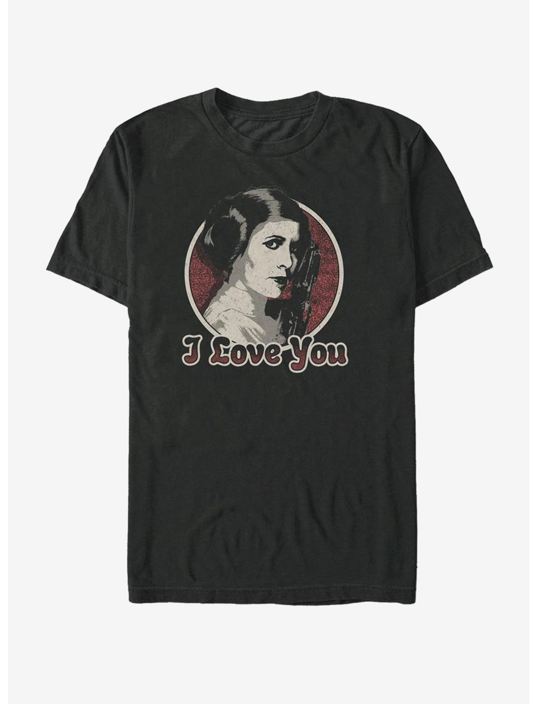 Star Wars Leia Loves Han T-Shirt, BLACK, hi-res